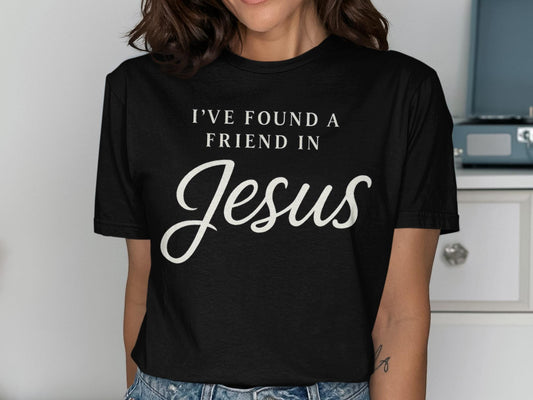 Jesus Friend T-Shirt, Christian Apparel, Religious Gift Idea, Spiritual Clothing, Inspirational T-Shirt, Faith Based Shirt