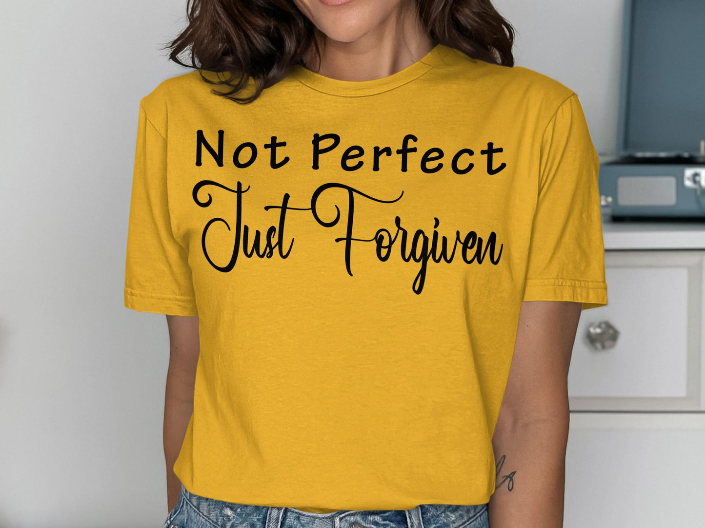 Not Perfect Just Forgiven T-Shirt, Religious T Shirt, Christian T Shirt, Inspirational Shirt, Faith Based Shirt, Forgiven Shirt, God T Shirt