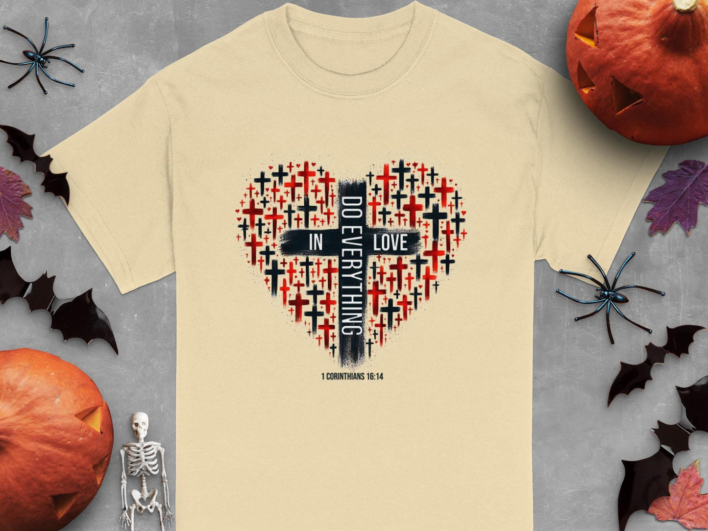 Christian T-Shirt, Do Everything in Love Shirt, Cross T-Shirt, Religious Shirt, Scripture Shirt, Bible Verse Tee, Christian Gift T Shirt