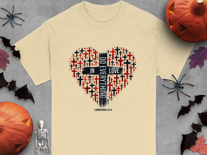 Christian T-Shirt, Do Everything in Love Shirt, Cross T-Shirt, Religious Shirt, Scripture Shirt, Bible Verse Tee, Christian Gift T Shirt