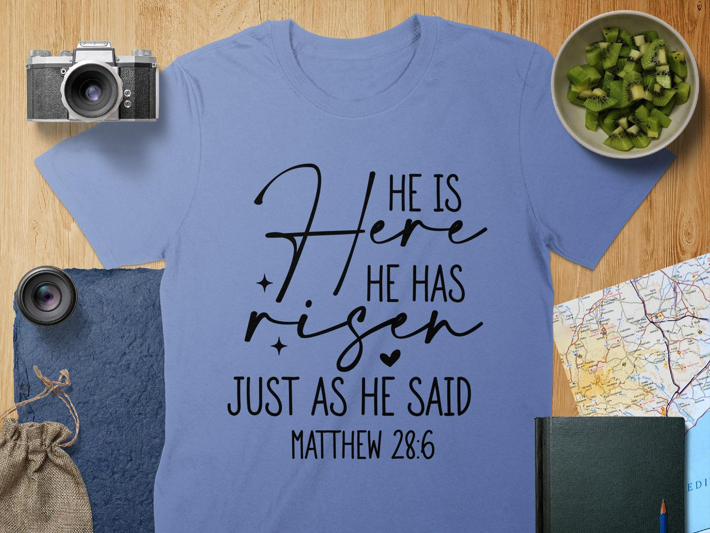 He is Risen T Shirt, Matthew 28 6 Tee, Christian Easter Shirt, Religious TShirt, Scripture Verse Tshirt, Easter Gift, Easter Outfit