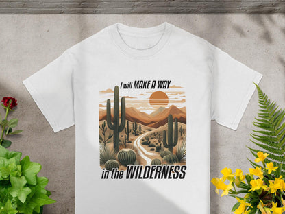 Desert T-Shirt, Cactus Tee, Wilderness Shirt, Inspirational T Shirt, Nature Lover Gift, Botanical Graphic Tee, Travel Gift Idea
