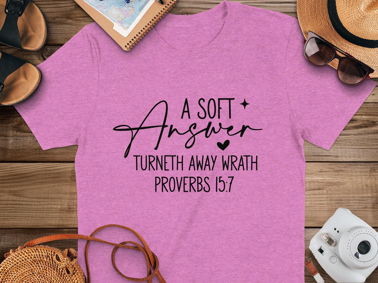 Proverbs 15 1 T-Shirt, Christian T-Shirt, Bible Verse Tee, Religious Shirt, Faith Tee, Inspirational Shirt, Gift for Christians