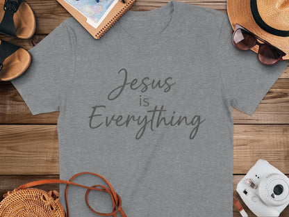 Jesus is Everything T-Shirt, Christian Faith Apparel, Religious Gift Idea, Inspirational Tee, Believer's Shirt, Gospel Message