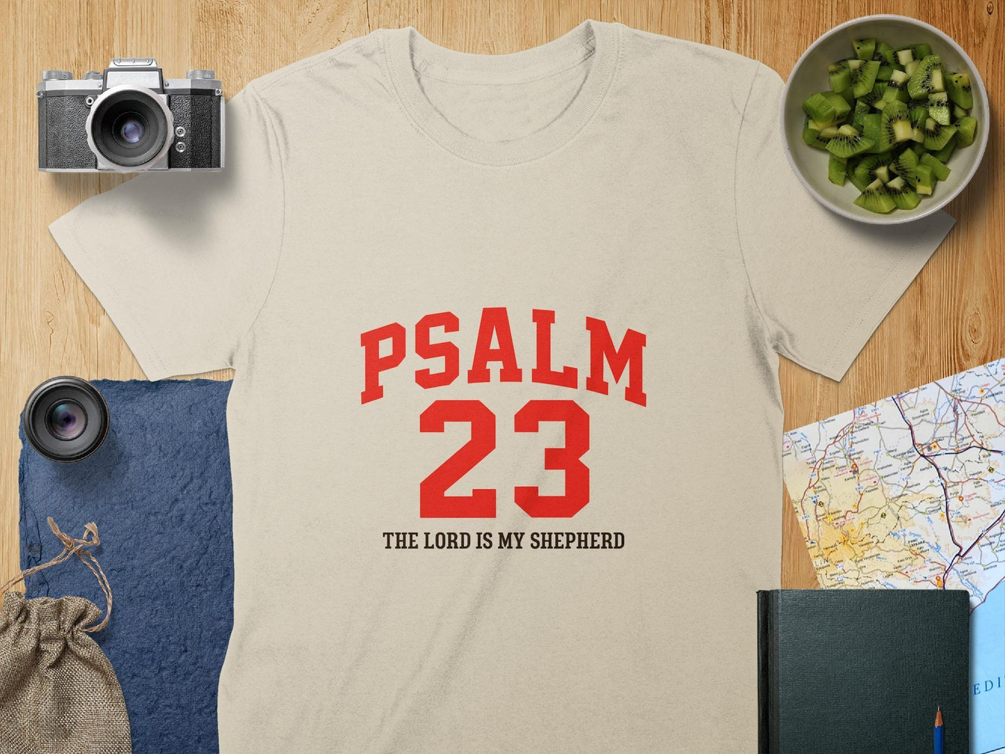 Psalm 23 T-Shirt, Religious Shirt, Christian Gift, Bible Verse Shirt, The Lord is my Shepherd Tee, Faith Based Apparel