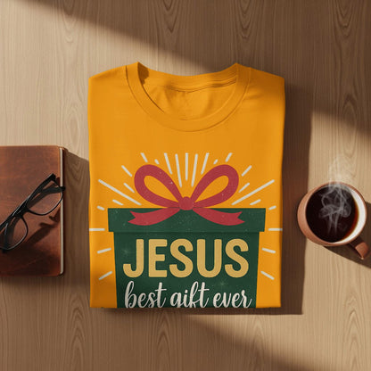 Jesus Best Gift Ever T-Shirt, Christian Gift Tee, Religious T-Shirt, Christmas Shirt, Bible Verse, Holiday Gift Tee, Romans 6 23