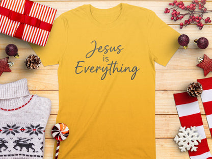 Jesus is Everything T-Shirt, Christian Faith Apparel, Religious Gift Idea, Inspirational Tee, Believer's Shirt, Gospel Message