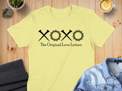 XOXO The Original Love Letters T-Shirt, Christian Tee, Jesus Love Shirt, Faith Based Apparel, Religious Shirt, Inspirational Tshirt