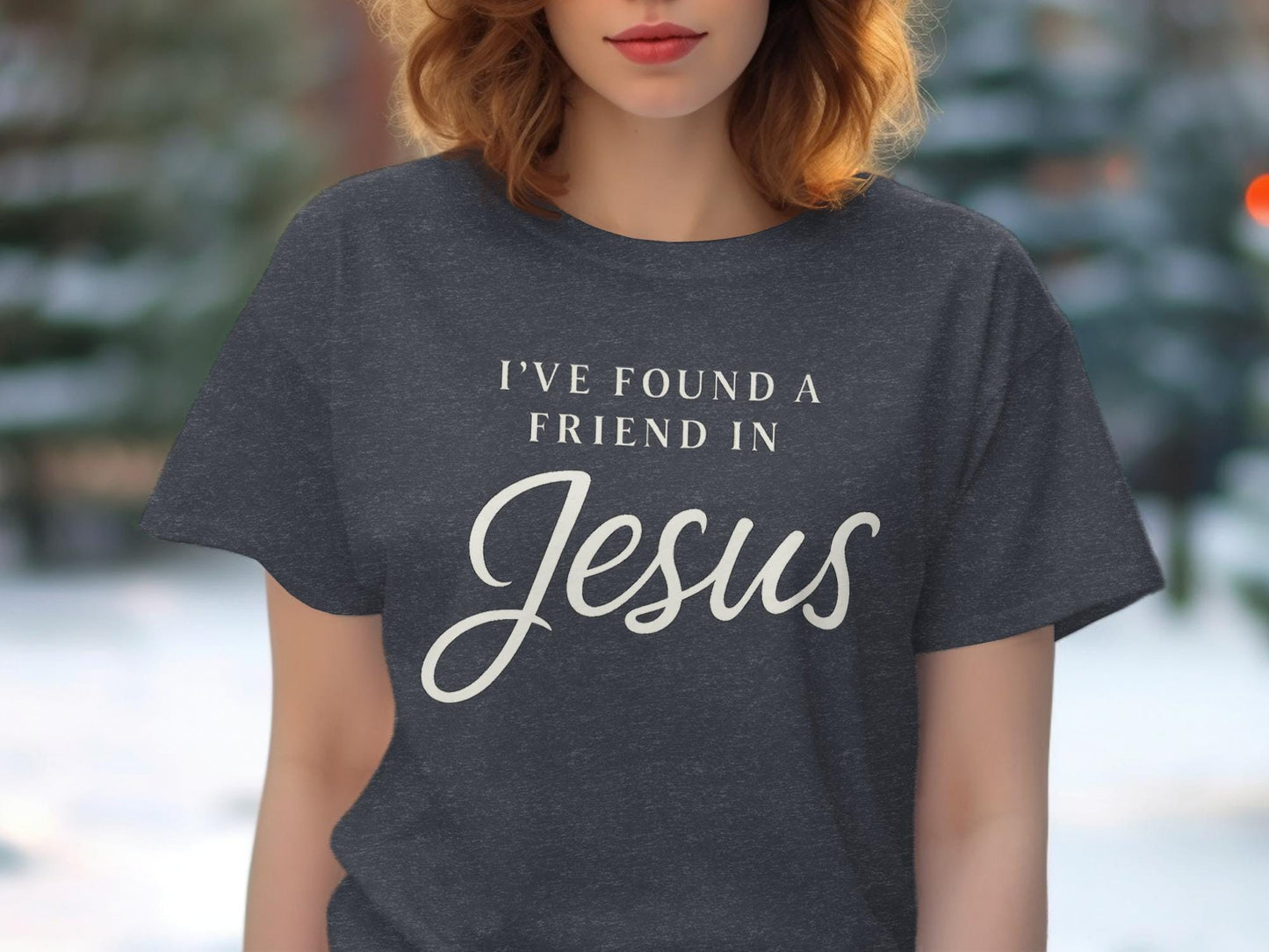 Jesus Friend T-Shirt, Christian Apparel, Religious Gift Idea, Spiritual Clothing, Inspirational T-Shirt, Faith Based Shirt