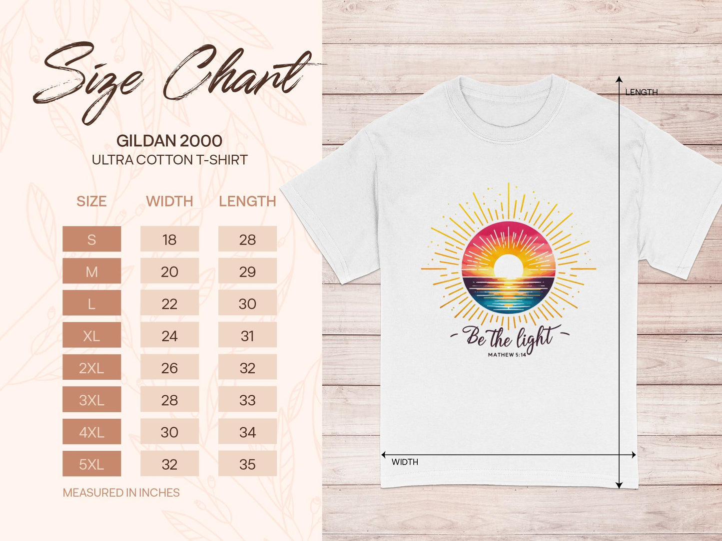 Be The Light T-Shirt, Inspirational Shirt, Religious Tee, Positive Message, Christian Apparel, Gift for Believers, Faith Based Clothing