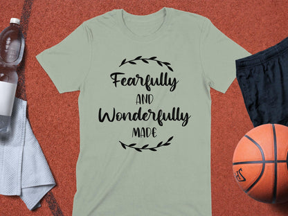 Fearfully Wonderfully T-Shirt, Inspirational Shirt, Christian T-Shirt, Faith Shirt, Motivational Tee, Trendy Shirt, Gift For Her