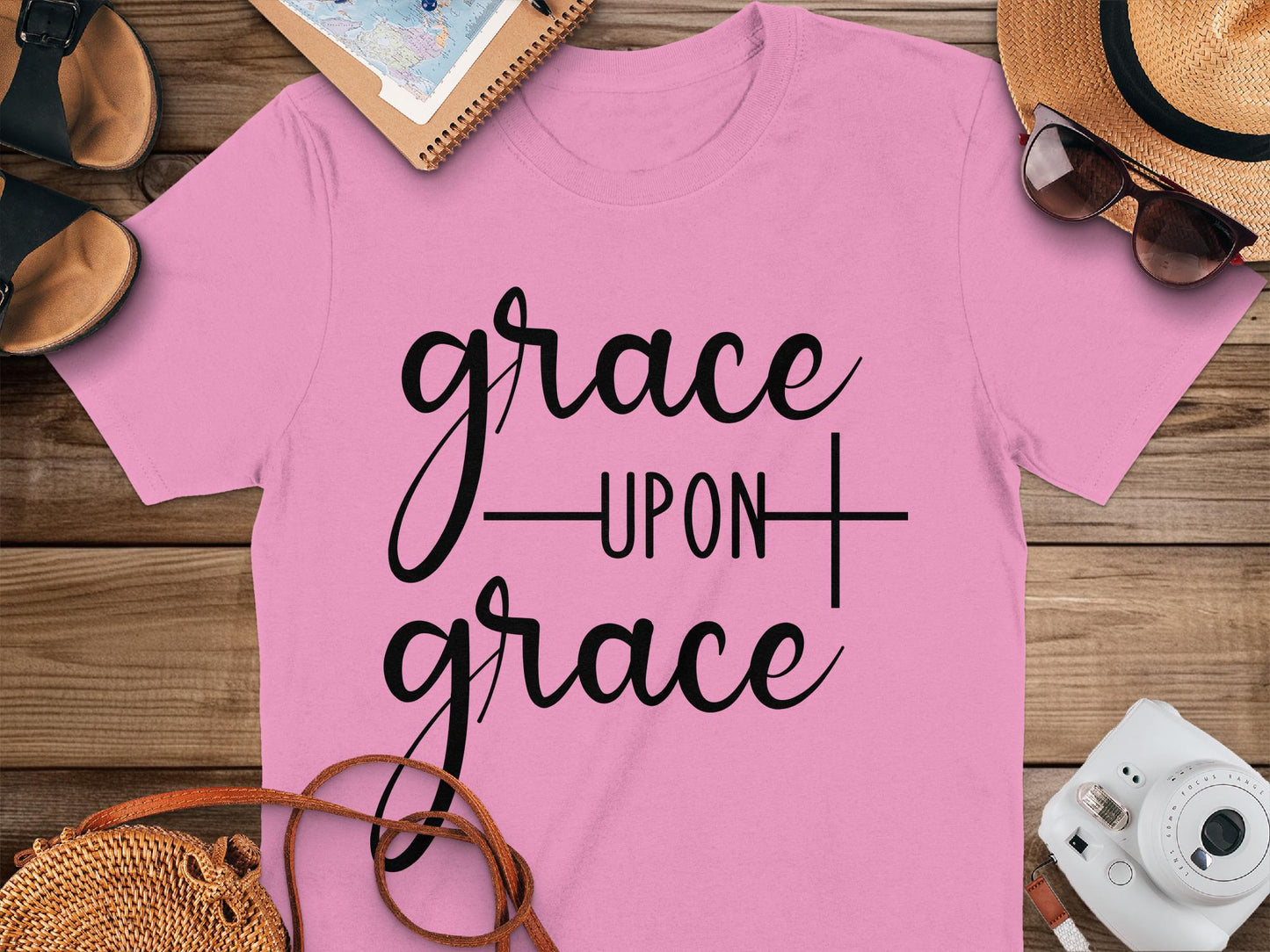 Grace Upon Grace T-Shirt, Christian T Shirt, Religious Tee, Inspirational Shirt, Trendy Shirt, Gift for Her, Faith T Shirt