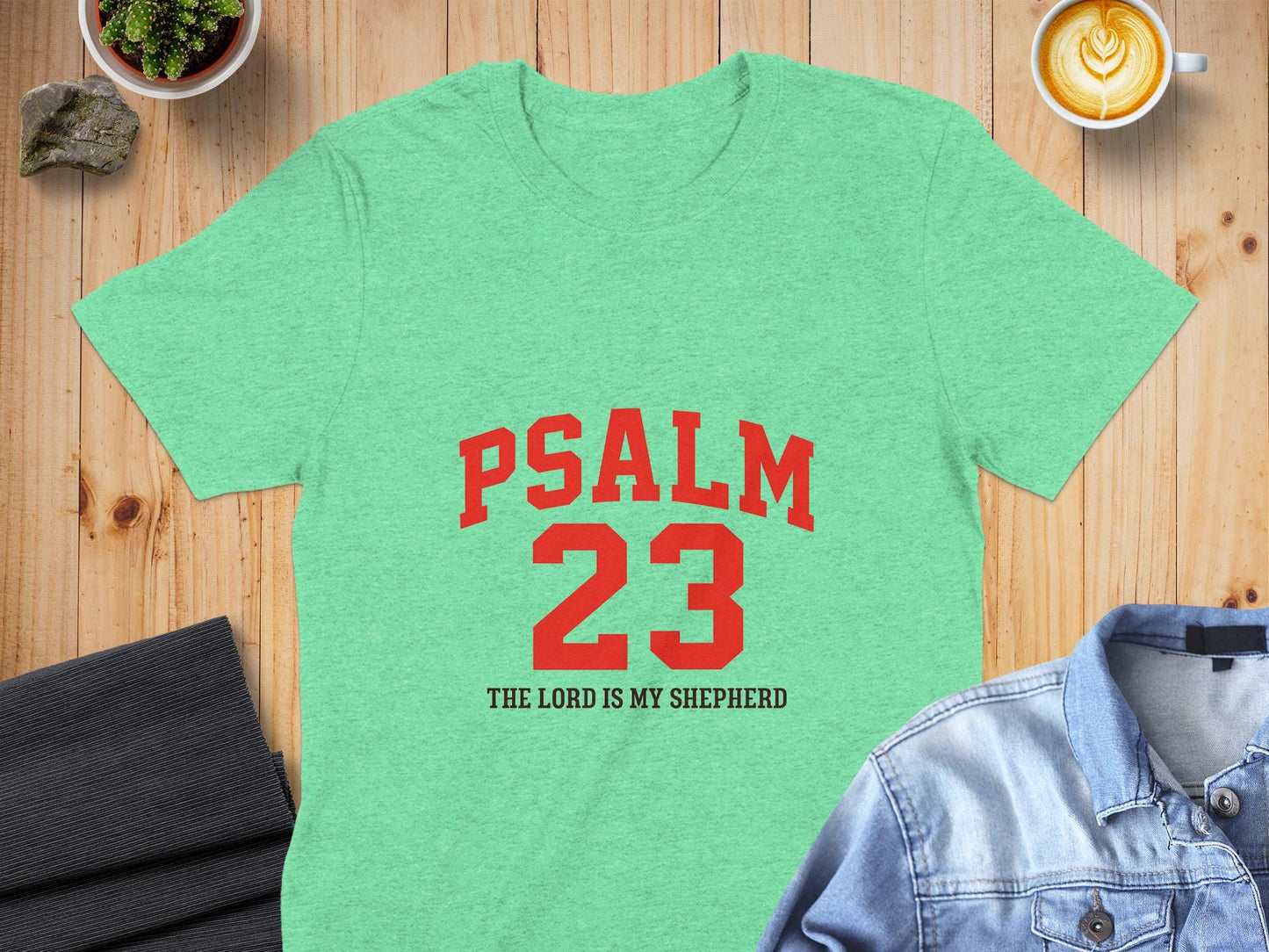 Psalm 23 T-Shirt, Religious Shirt, Christian Gift, Bible Verse Shirt, The Lord is my Shepherd Tee, Faith Based Apparel