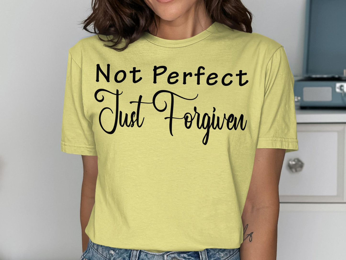 Not Perfect Just Forgiven T-Shirt, Religious T Shirt, Christian T Shirt, Inspirational Shirt, Faith Based Shirt, Forgiven Shirt, God T Shirt