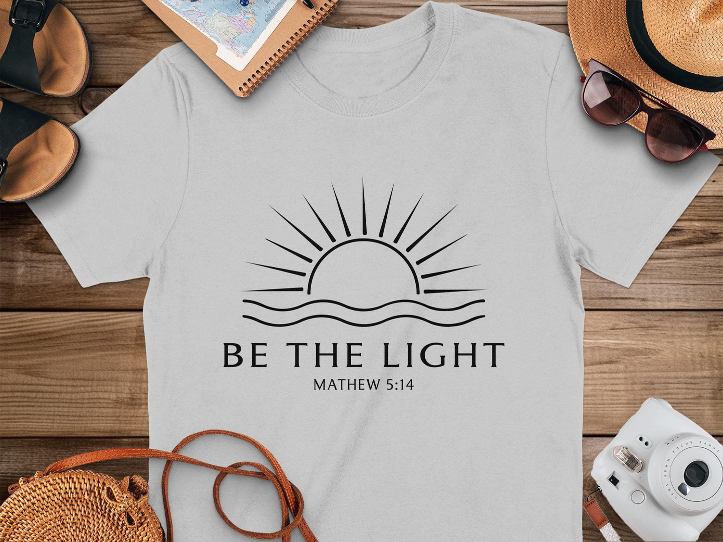 Be The Light Mathew 5 14 T-Shirt, Religious Shirt, Faith Based Tee, Christian Apparel, Inspirational Shirt, Positive Vibes T Shirt
