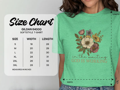 Floral T-Shirt, Christian T-Shirt, God Is Working Shirt, Religious Tee, Inspirational Shirt, Flower T-Shirt, Faith Shirt, Women's T-Shirt