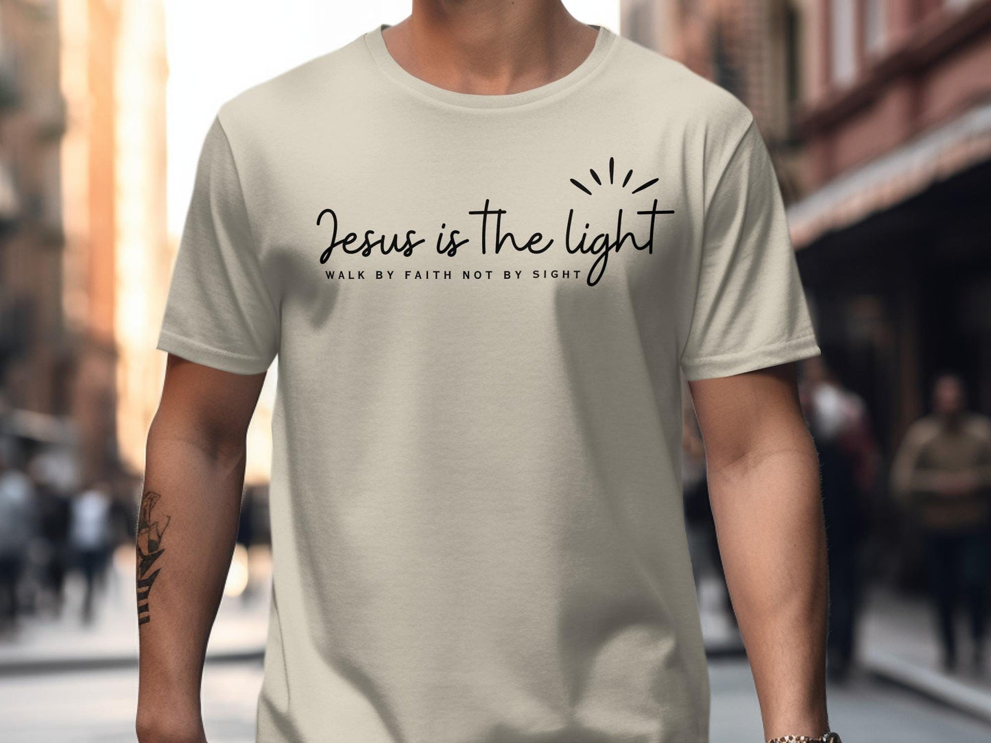 Jesus Is The Light T-Shirt, Walk By Faith T-Shirt, Religious Shirt, Christian Shirt, Inspirational Shirt, Scripture Shirt