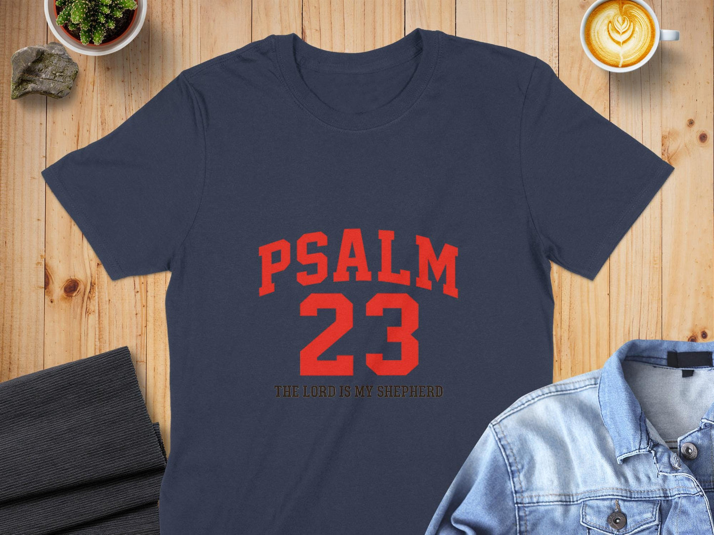 Psalm 23 T-Shirt, Religious Shirt, Christian Gift, Bible Verse Shirt, The Lord is my Shepherd Tee, Faith Based Apparel