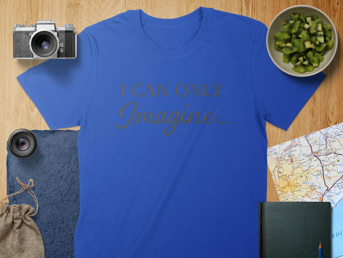 I Can Only Imagine T-Shirt, Inspirational Quote Tee, Positive Message Shirt, Gift Idea, Trendy TShirt, Graphic Tee, Fashion T-Shirt