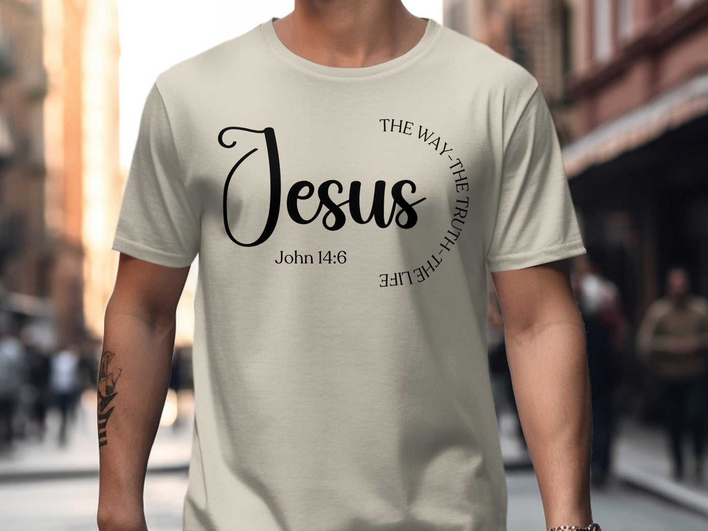 Jesus T Shirt, The Way The Truth The Life, Christian Apparel, Religious Tee, Bible Verse Shirt, John 14 6 Shirt, Faith Shirt, God Shirt