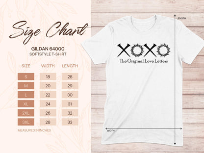 XOXO The Original Love Letters T-Shirt, Christian Tee, Jesus Love Shirt, Faith Based Apparel, Religious Shirt, Inspirational Tshirt