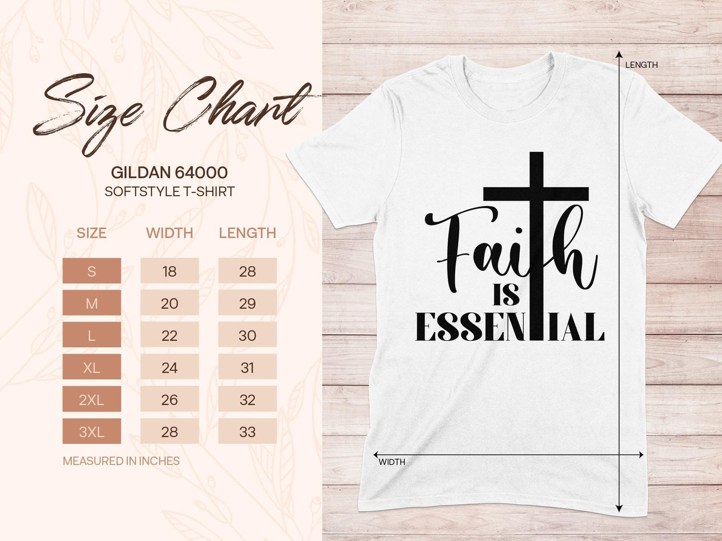 Faith is Essential T-Shirt, Christian T-Shirt, Religious Shirt, Inspirational Tee, Gift for Believer, Faith Based Clothing