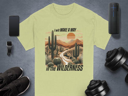 Desert T-Shirt, Cactus Tee, Wilderness Shirt, Inspirational T Shirt, Nature Lover Gift, Botanical Graphic Tee, Travel Gift Idea