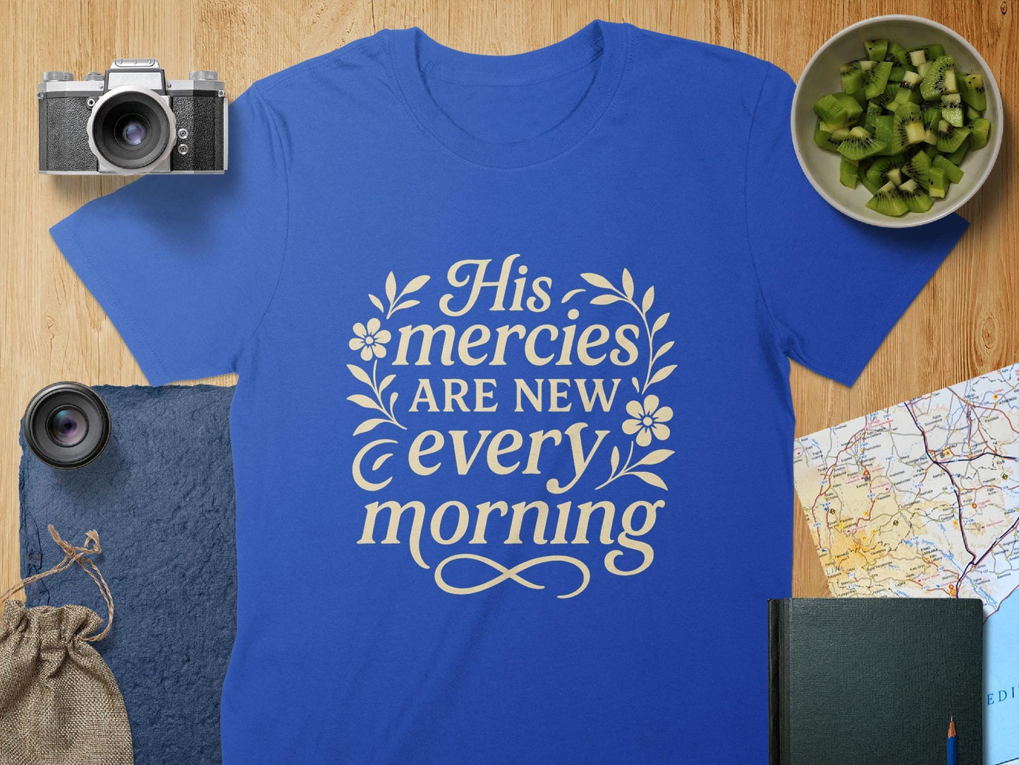 His Mercies Are New Every Morning T-Shirt, Christian T-Shirt, Religious Gift, Inspirational Shirt, Faith Tee, Unisex Top