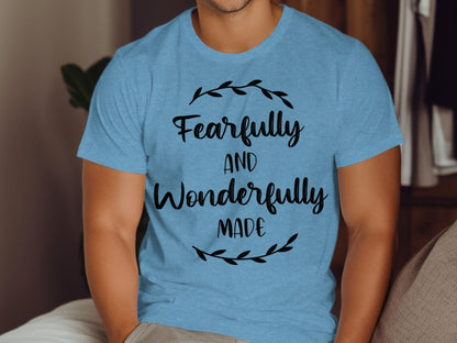 Fearfully Wonderfully T-Shirt, Inspirational Shirt, Christian T-Shirt, Faith Shirt, Motivational Tee, Trendy Shirt, Gift For Her