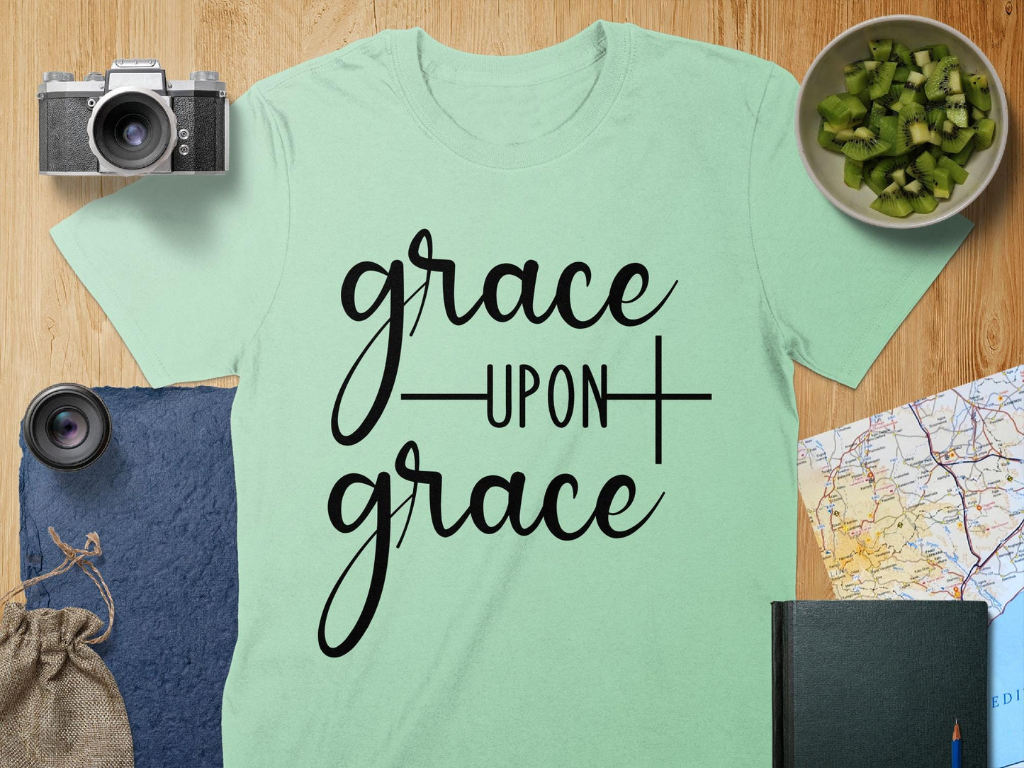 Grace Upon Grace T-Shirt, Christian T Shirt, Religious Tee, Inspirational Shirt, Trendy Shirt, Gift for Her, Faith T Shirt