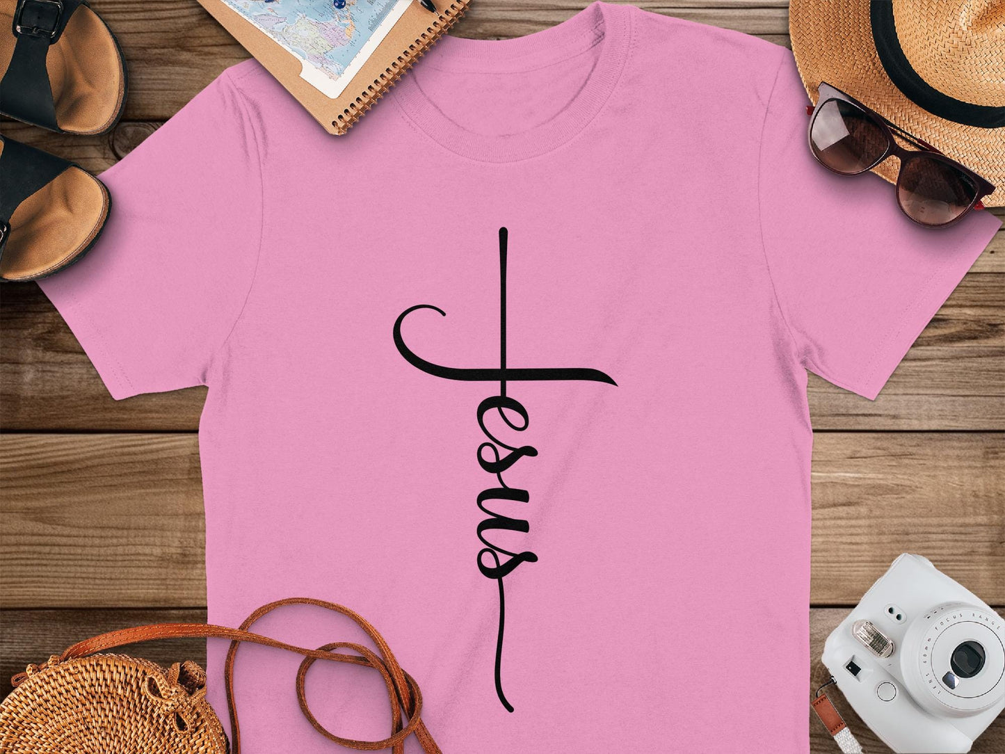 Jesus Cross T-Shirt, Religious Shirt, Christian Apparel, Faith Tee, Gift for Believer, Inspirational Design, Trendy T-Shirt