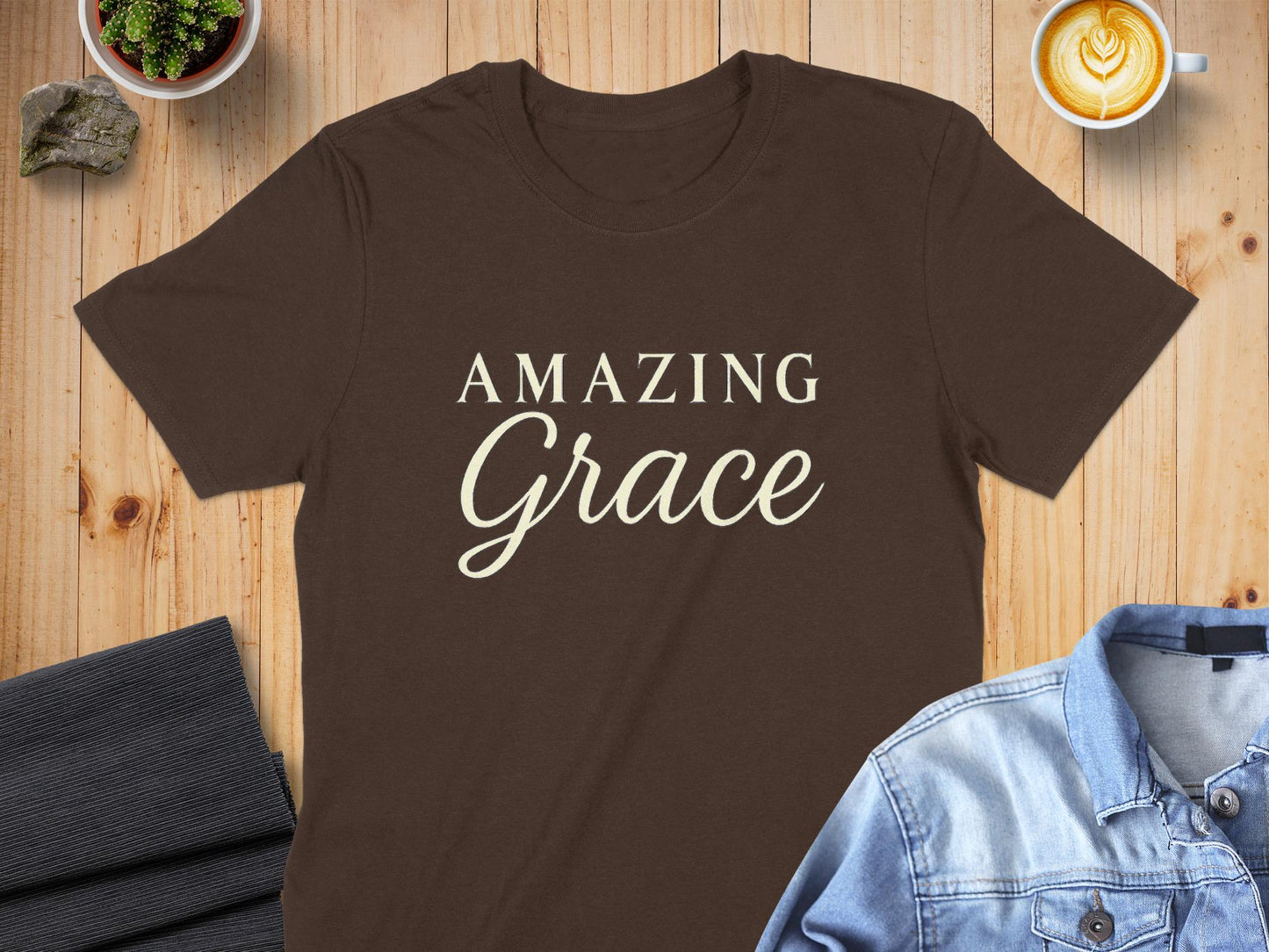 Amazing Grace T-Shirt, Inspirational Shirt, Christian Tee, Religious Apparel, Gift for Believer, Trendy Design T Shirt