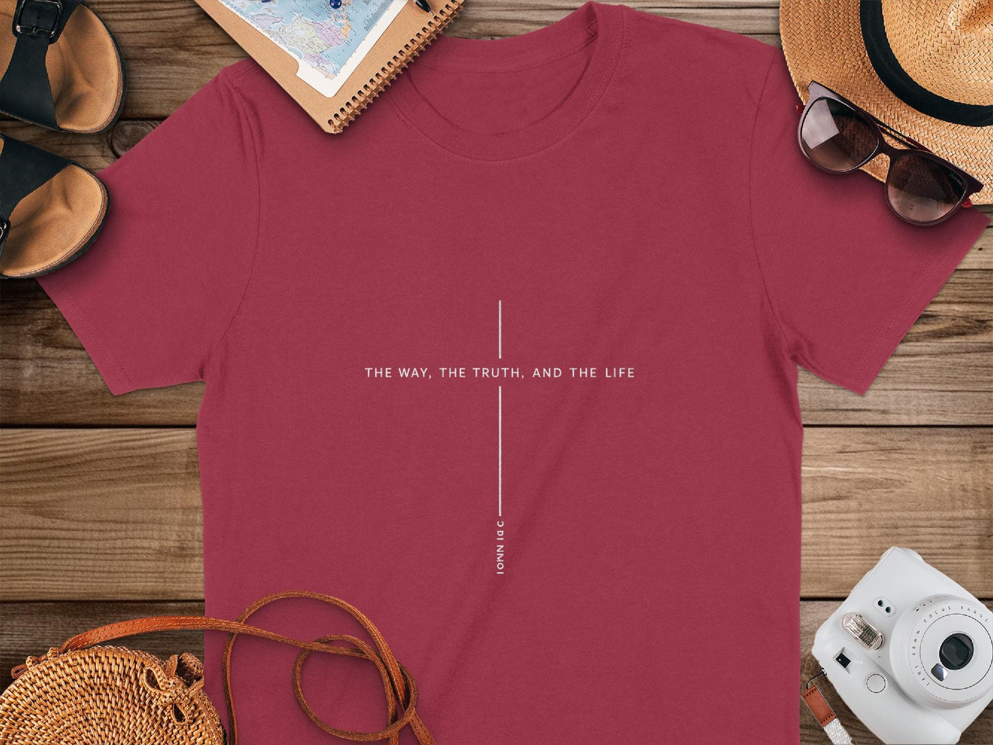 Christian T-Shirt, The Way The Truth, Life T-Shirt, Religious Tee, Jesus T-Shirt, Bible Verse Shirt, Inspirational Gift, Faith Shirt