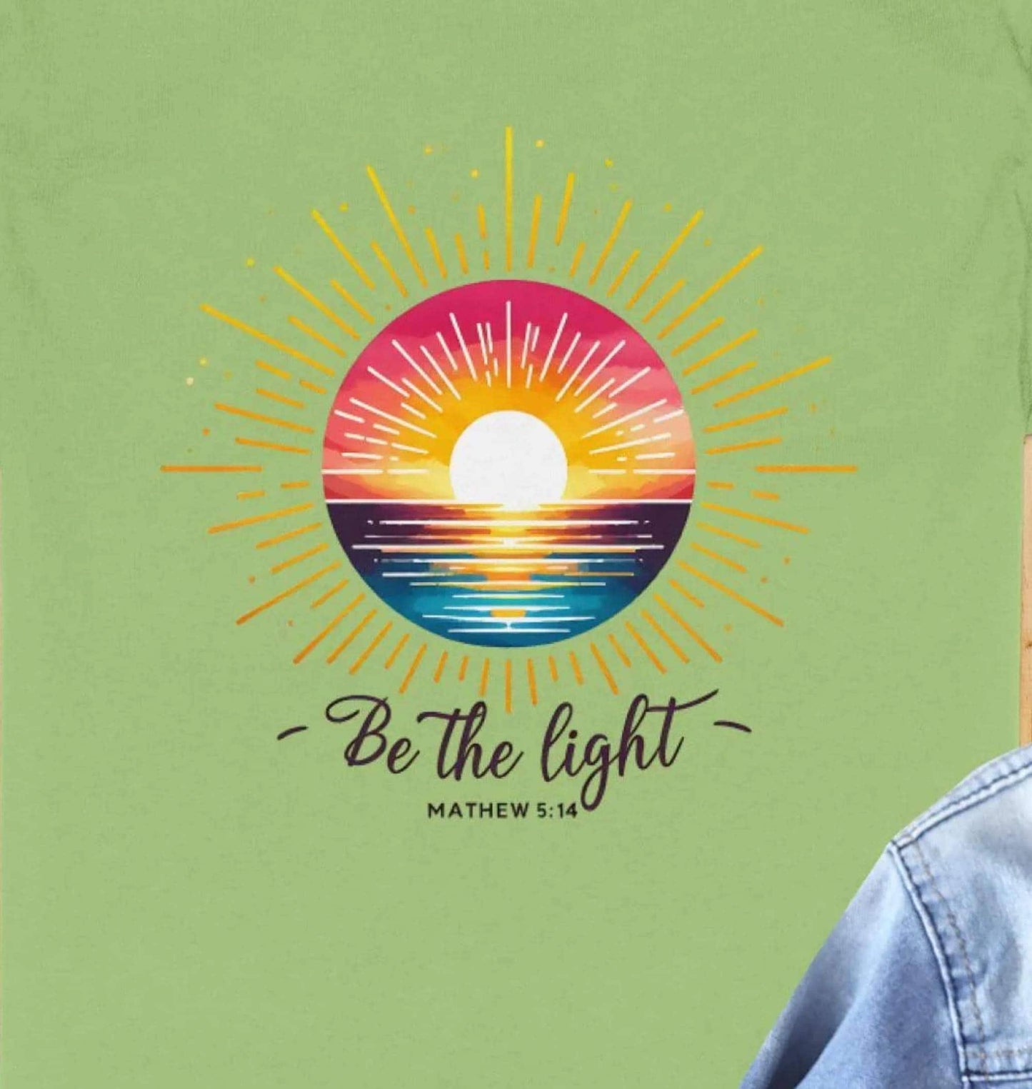 Be The Light T-Shirt, Inspirational Shirt, Religious Tee, Positive Message, Christian Apparel, Gift for Believers, Faith Based Clothing