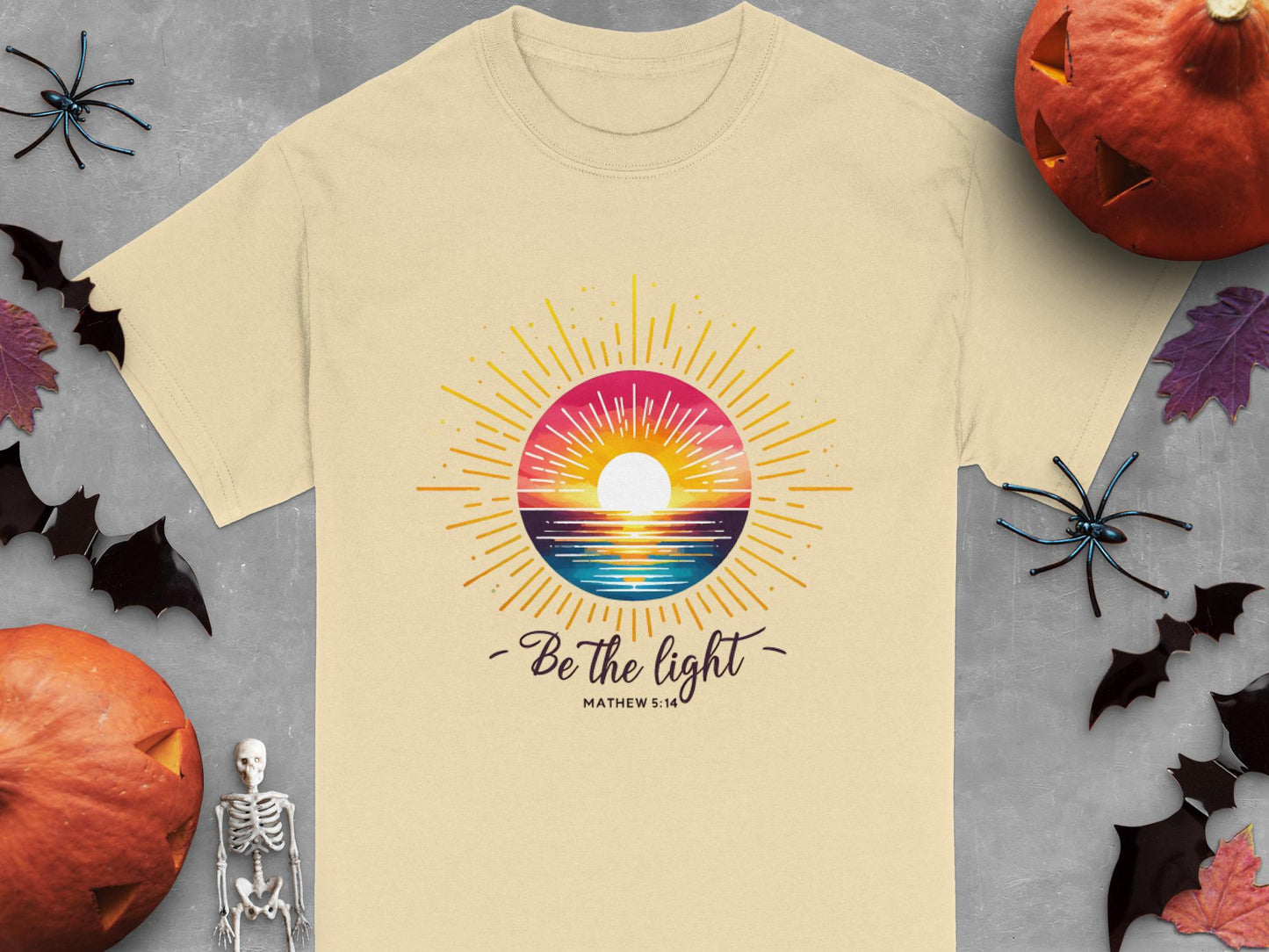 Be The Light T-Shirt, Inspirational Shirt, Religious Tee, Positive Message, Christian Apparel, Gift for Believers, Faith Based Clothing