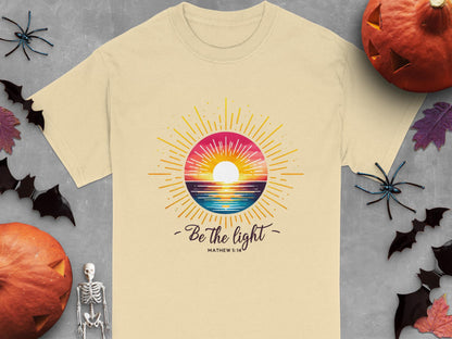 Be The Light T-Shirt, Inspirational Shirt, Religious Tee, Positive Message, Christian Apparel, Gift for Believers, Faith Based Clothing