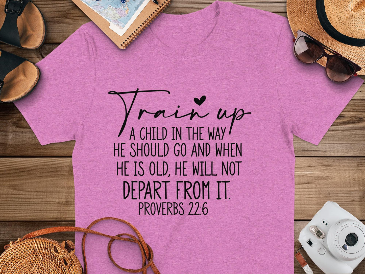 Train Up a Child T-Shirt, Proverbs 22 6 Shirt, Bible Verse Tee, Christian Apparel, Religious Gift, Inspirational Shirt, Faith TShirt