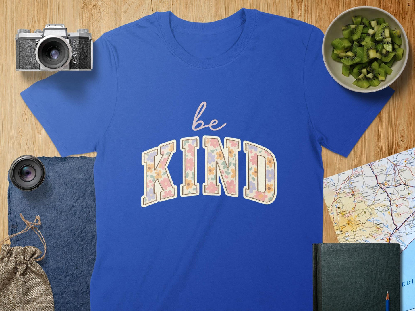 Be Kind T-Shirt, Floral Kindness Tee, Inspirational Shirt, Positive Vibes Top, Cute T Shirt, Trendy Apparel, Gift for Her, Everyday T-Shirt
