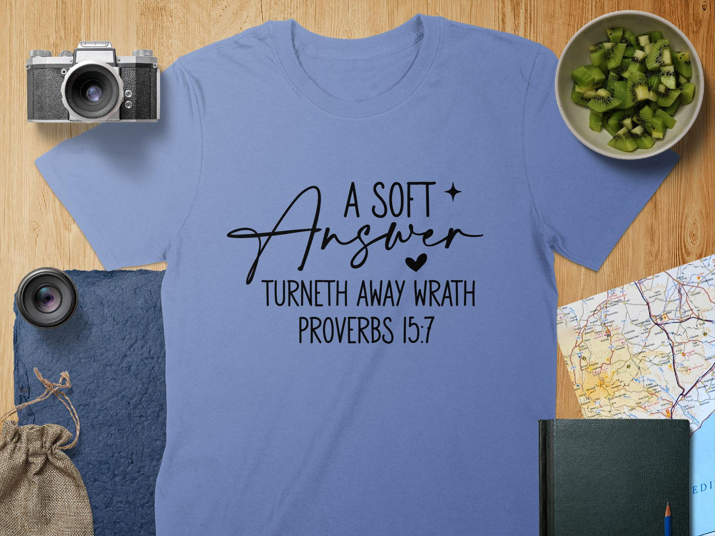 Proverbs 15 1 T-Shirt, Christian T-Shirt, Bible Verse Tee, Religious Shirt, Faith Tee, Inspirational Shirt, Gift for Christians