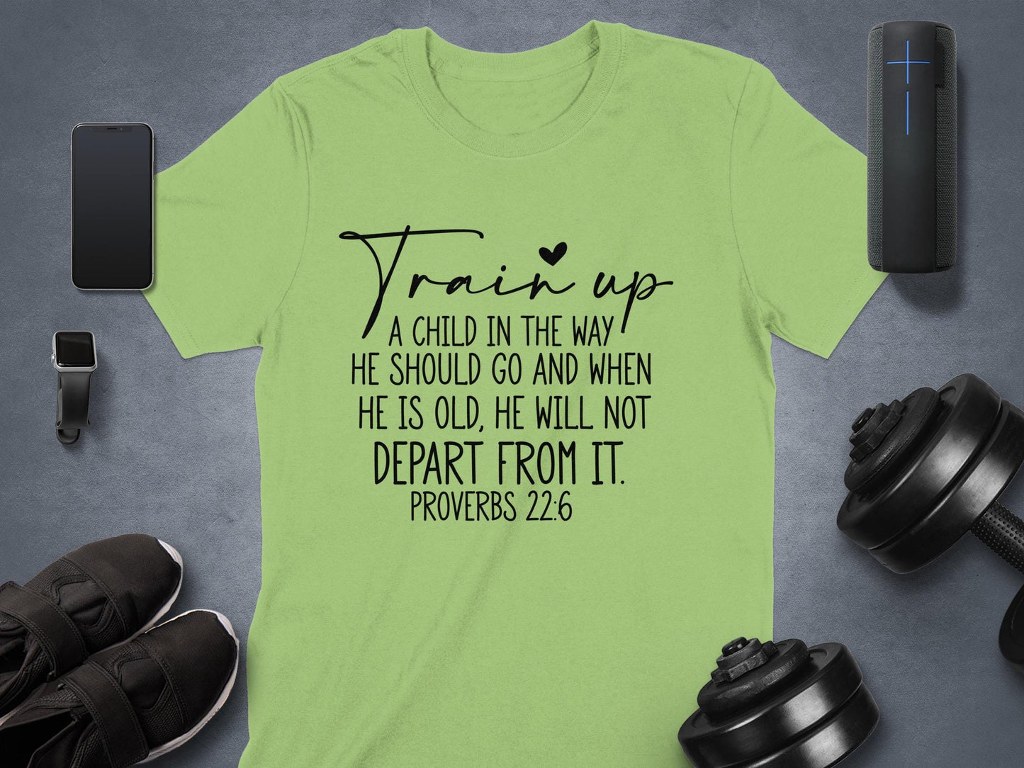 Train Up a Child T-Shirt, Proverbs 22 6 Shirt, Bible Verse Tee, Christian Apparel, Religious Gift, Inspirational Shirt, Faith TShirt