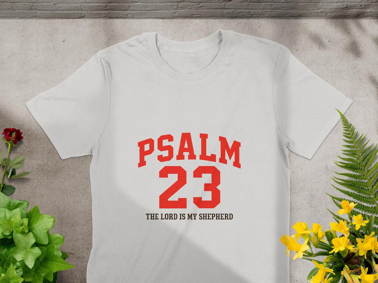 Psalm 23 T-Shirt, Religious Shirt, Christian Gift, Bible Verse Shirt, The Lord is my Shepherd Tee, Faith Based Apparel
