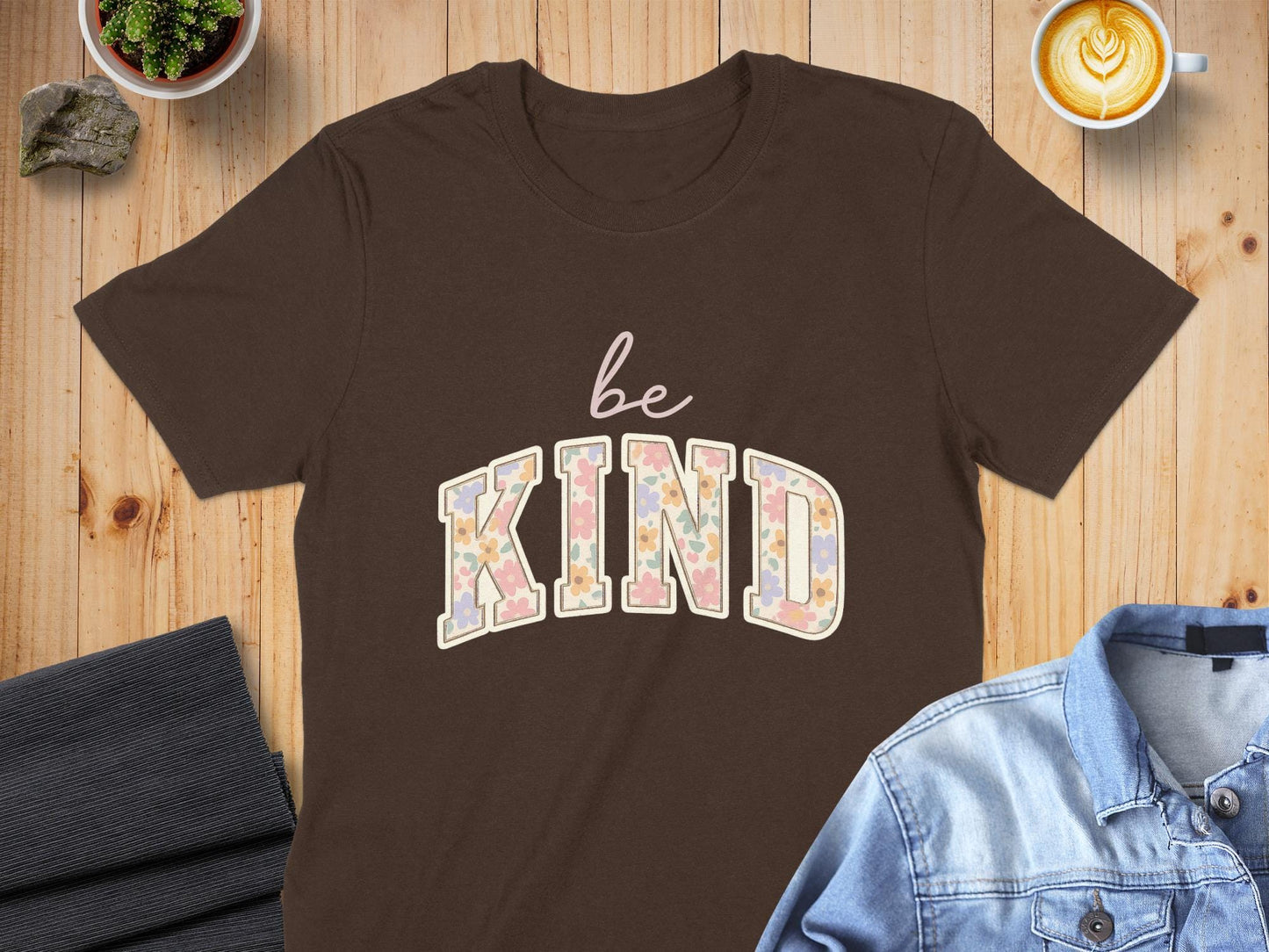 Be Kind T-Shirt, Floral Kindness Tee, Inspirational Shirt, Positive Vibes Top, Cute T Shirt, Trendy Apparel, Gift for Her, Everyday T-Shirt