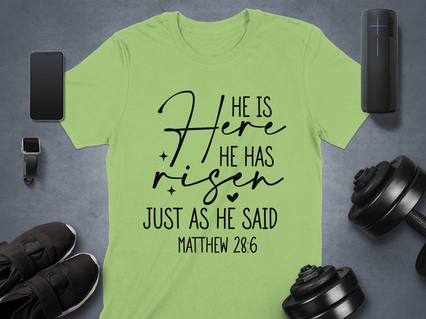 He is Risen T Shirt, Matthew 28 6 Tee, Christian Easter Shirt, Religious TShirt, Scripture Verse Tshirt, Easter Gift, Easter Outfit