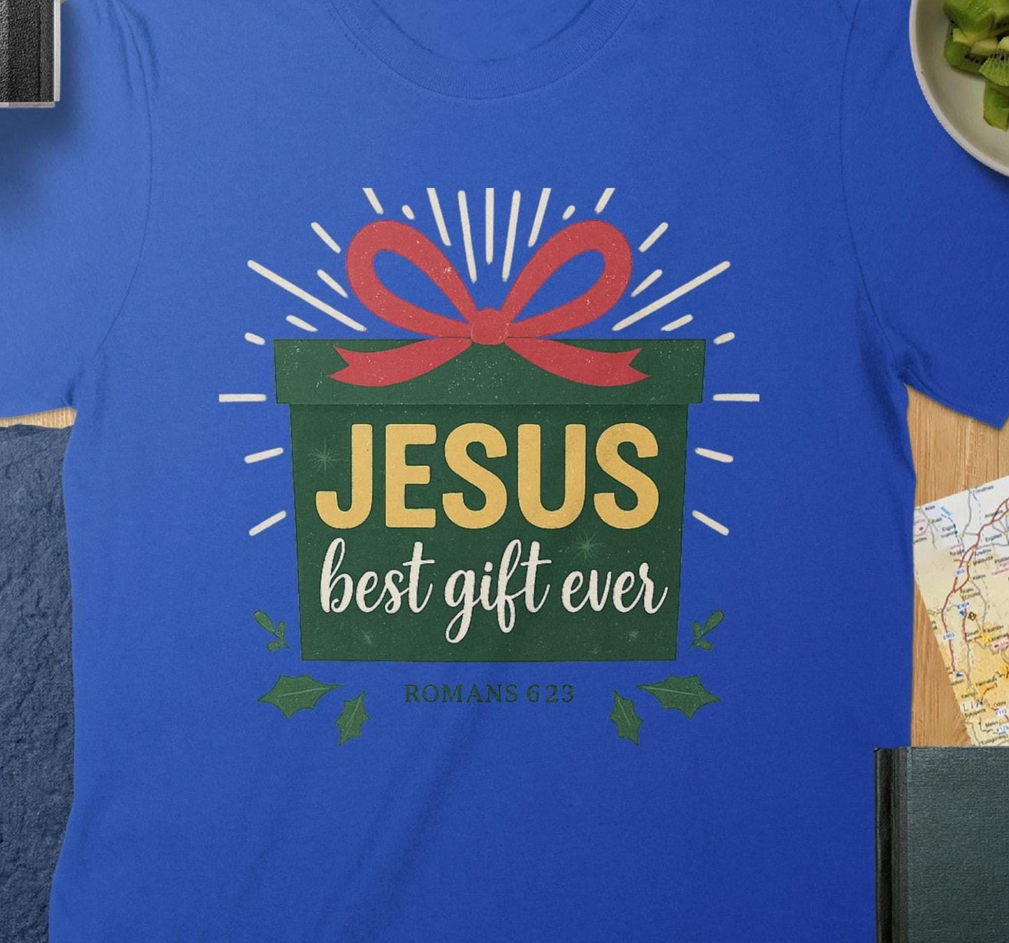 Jesus Best Gift Ever T-Shirt, Christian Gift Tee, Religious T-Shirt, Christmas Shirt, Bible Verse, Holiday Gift Tee, Romans 6 23