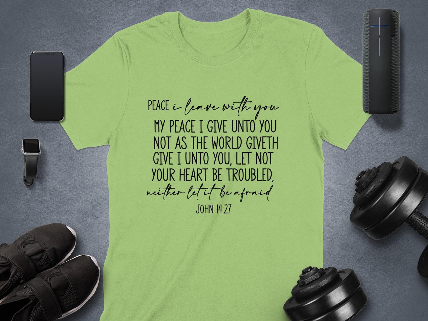 Peace I Leave With You T-Shirt, John 14 27 Shirt, Bible Verse Shirt, Christian Shirt, Religious Apparel, Inspirational Gift