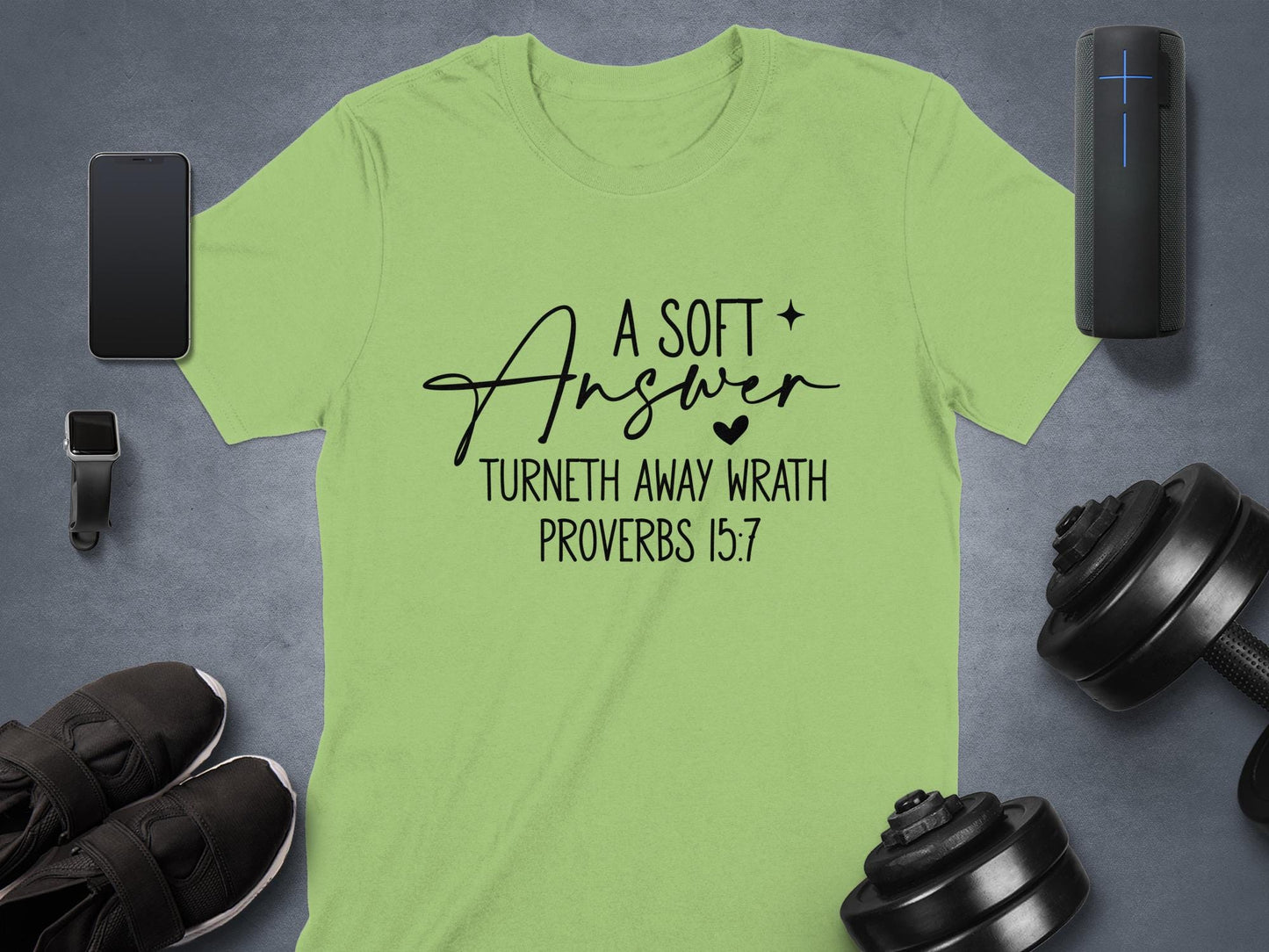 Proverbs 15 1 T-Shirt, Christian T-Shirt, Bible Verse Tee, Religious Shirt, Faith Tee, Inspirational Shirt, Gift for Christians