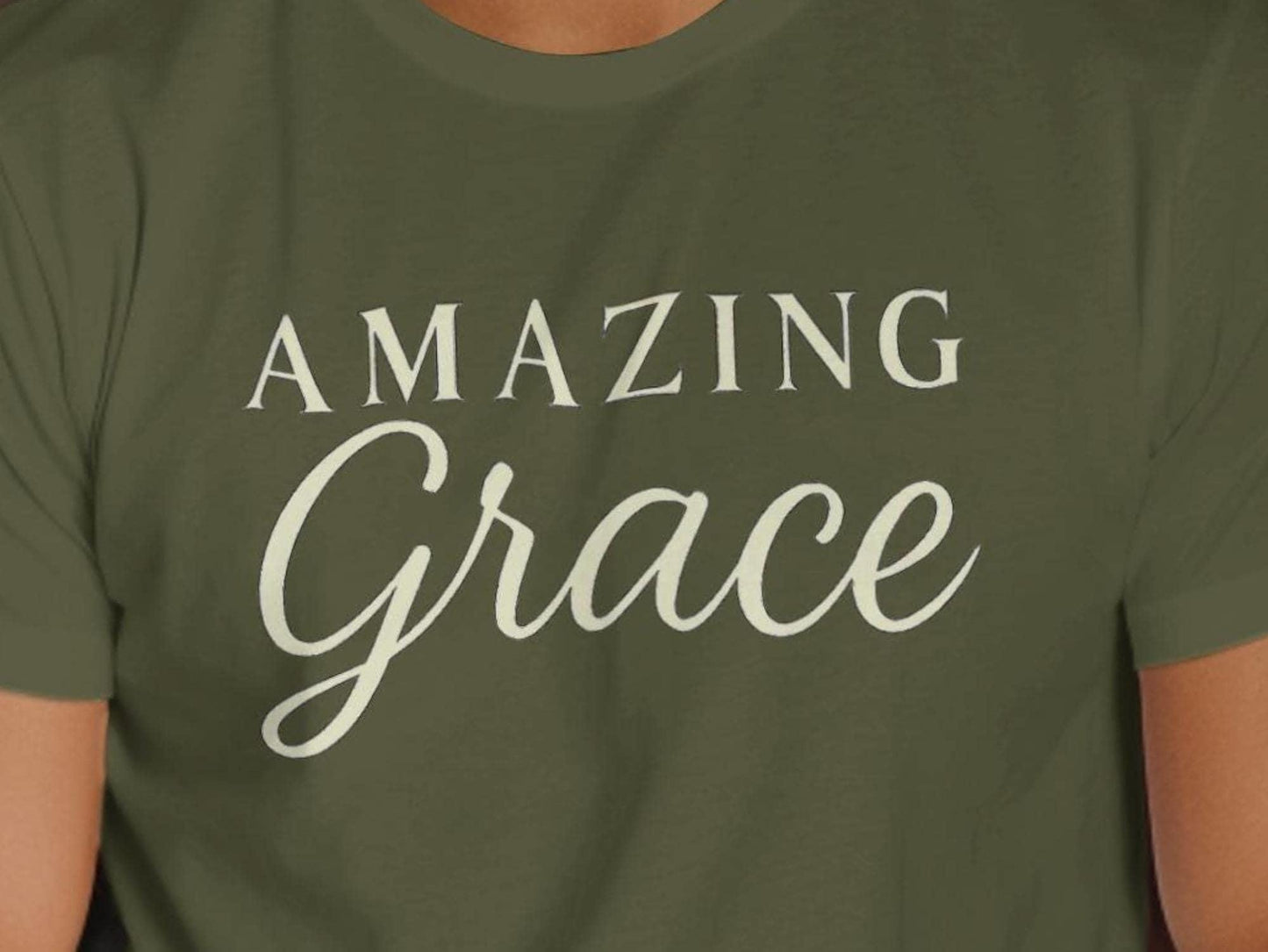 Amazing Grace T-Shirt, Inspirational Shirt, Christian Tee, Religious Apparel, Gift for Believer, Trendy Design T Shirt