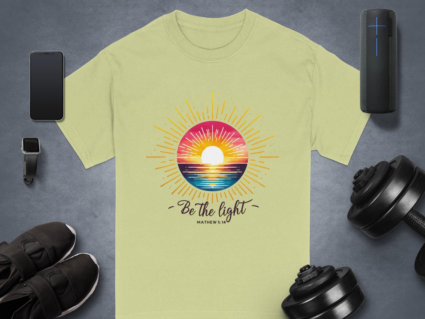 Be The Light T-Shirt, Inspirational Shirt, Religious Tee, Positive Message, Christian Apparel, Gift for Believers, Faith Based Clothing