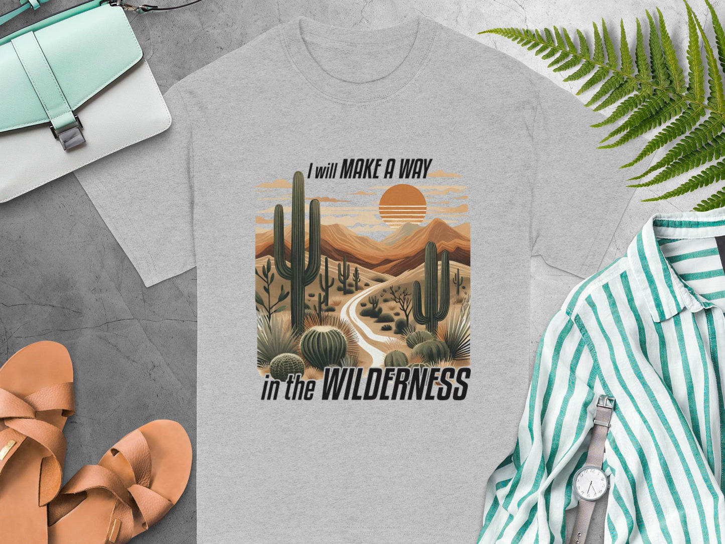 Desert T-Shirt, Cactus Tee, Wilderness Shirt, Inspirational T Shirt, Nature Lover Gift, Botanical Graphic Tee, Travel Gift Idea