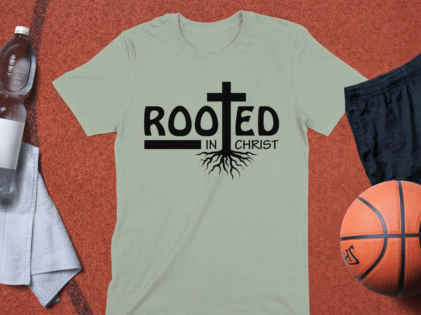 Rooted in Christ T-Shirt, Christian Tee, Religious Shirt, Faith Based Apparel, Inspirational Gift, Jesus Shirt, Graphic Tee